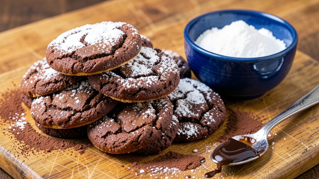 Chocolate Cake Cookie Recipe with Powdered Sugar: Crunchy-Outside, Pillowy-Inside Magic