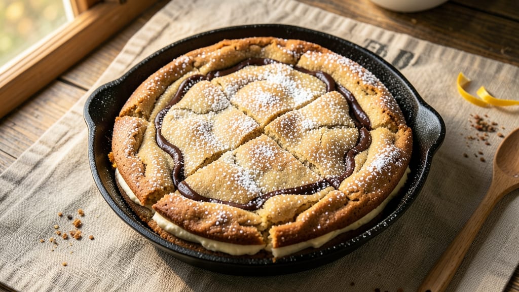 Cast Iron Cookie Cake Recipe: Double-Baked Crunch With Caramelized Edges