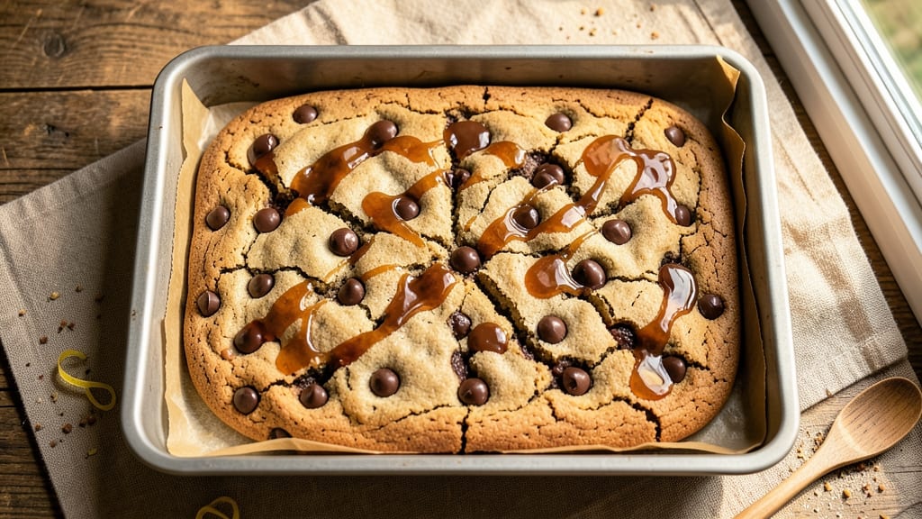 Chocolate Caramel Cookie Bars Recipe: Fudgy Layers With Molten Caramel Rivers
