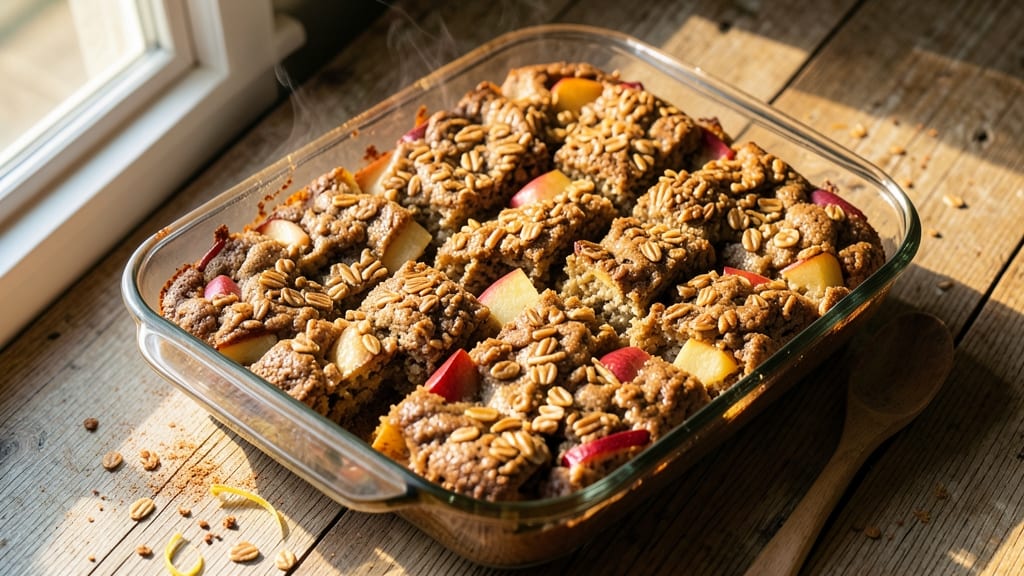Apple Oatmeal Cookie Bars Recipe: Warm Spiced Crunch With Chewy Hearts