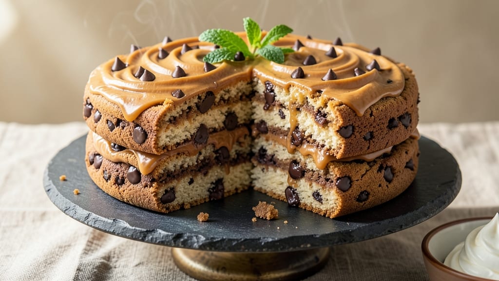 Chocolate Chip Cookie Cake Icing Recipe: Frosting That Melts Into Creamy Rivers