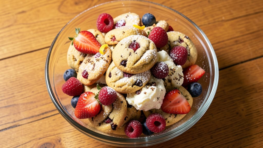 Berries and Cream Cookie Recipe: Bursting Fruit Bites With Vanilla Bean Frosting