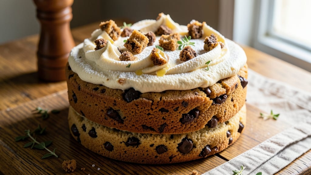 Chocolate Chip Cookie Cake Recipe With Cookie Dough: Triple-Layered Joy in One Bite