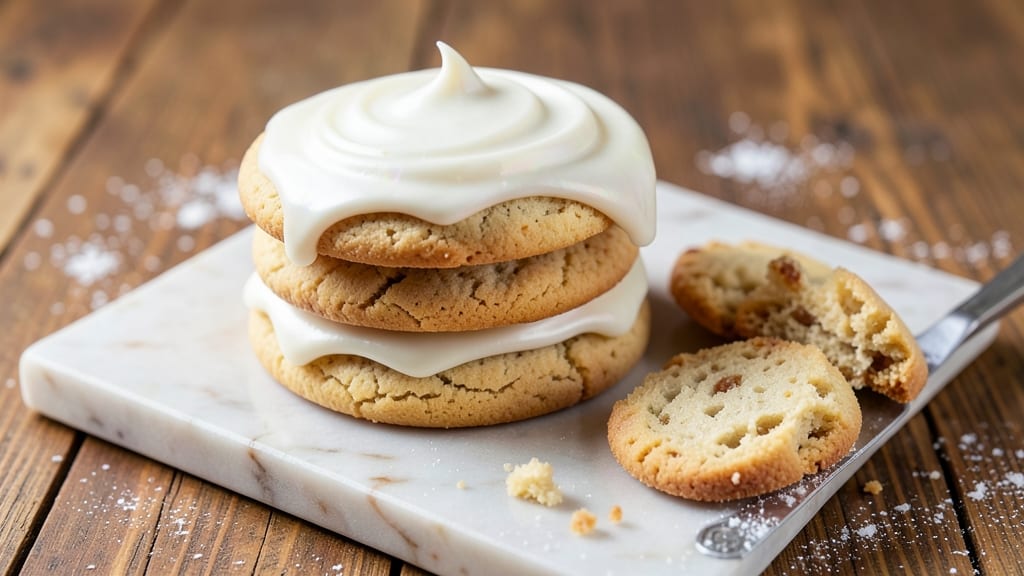 Best Frosted Sugar Cookie Recipe in the World: Sandpaper Crunch With Vanilla Bean Frosting Streaks