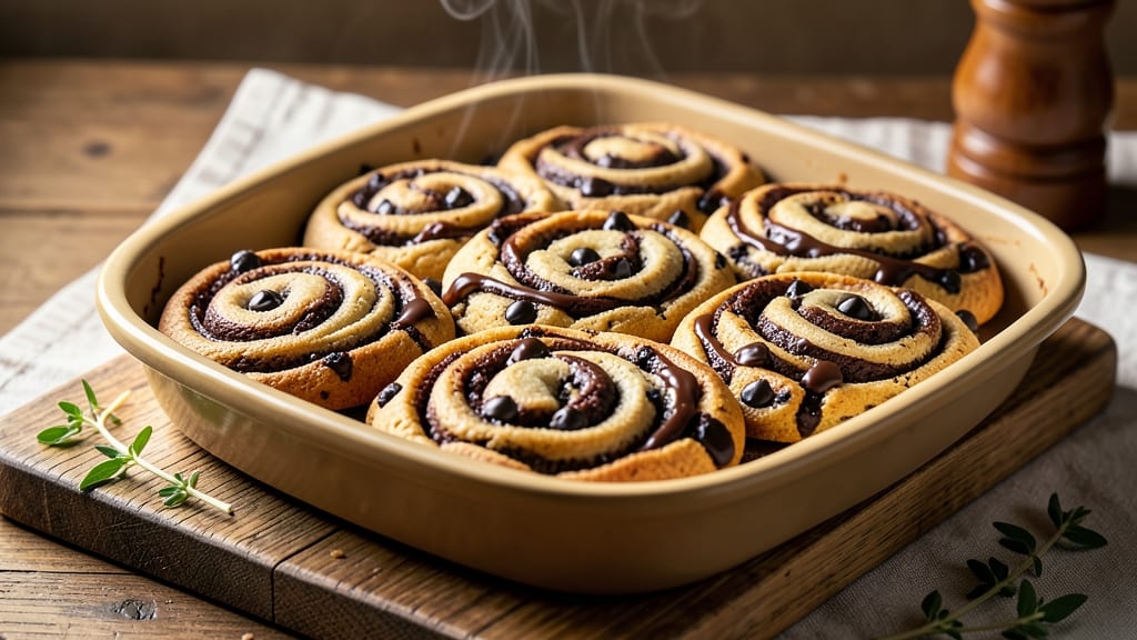 Chocolate Chip Brownie Swirl Cookie Recipe: Double-Layered Richness With Gooey Streaks