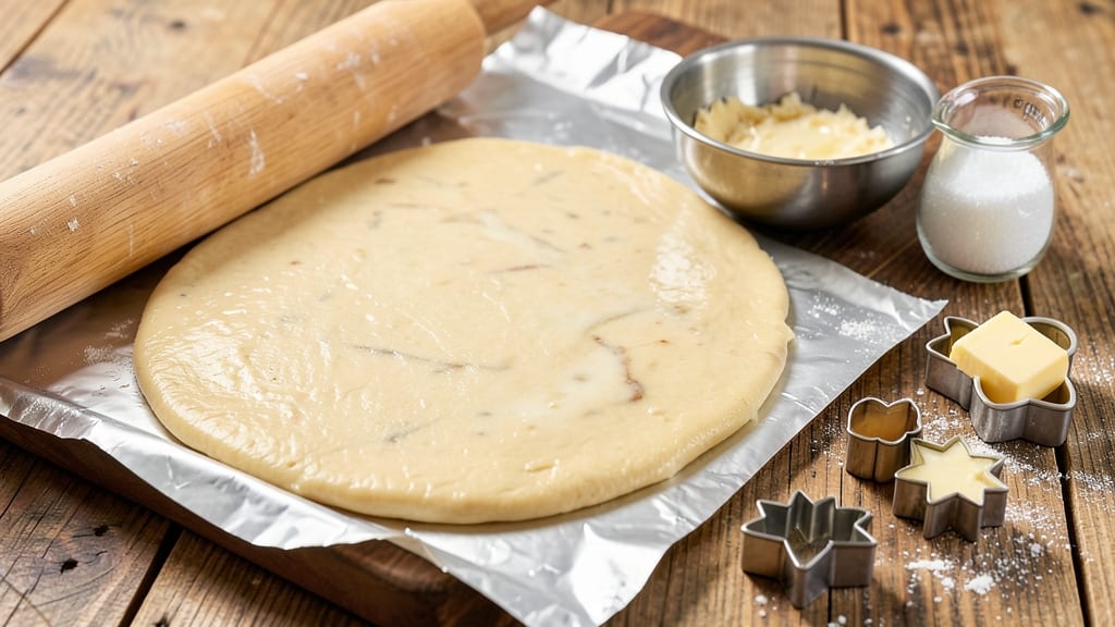Basic Cookie Cutter Dough Recipe: Foil-Sealed Crunch for Festive Shapes