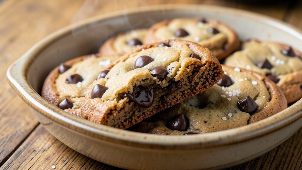 Chewey Chocolate Chip Cookie Recipe: Sandpaper Crunch With Vanilla Bean Streaks