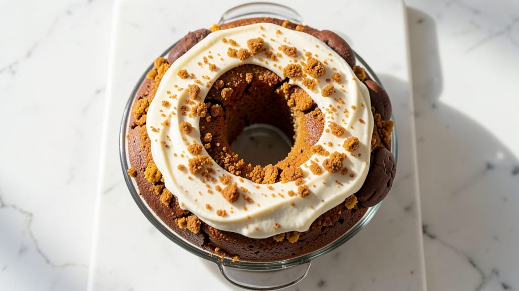 Biscoff Cookie Bundt Cake Recipe: Vanilla Bean Streaks and Crispy-Creamy Layers