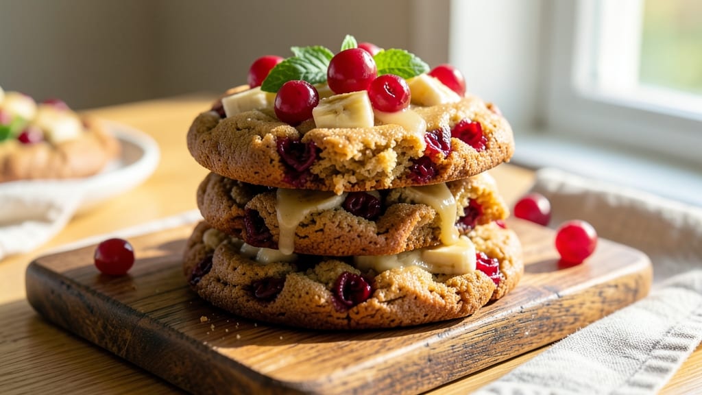 Banana Cranberry Cookie Recipe: Tart-Sweet Bites with Warm Spice Kiss