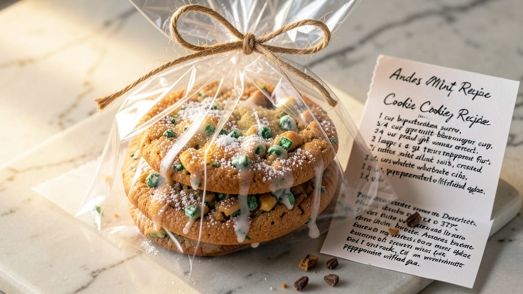 Andes Mint Cookie Recipe on Bag: Peppermint-Infused Crunch With Vanilla Bean Streaks