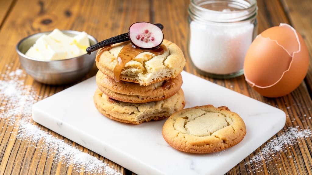 Amazing Butter Cookie Recipe: Vanilla Bean Streaks and Crunchy Pillows
