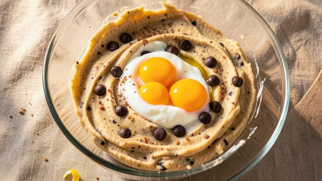 Chocolate Chip Cookie Dough Recipe Without Butter: Cold Egg Magic for Gooey Texture