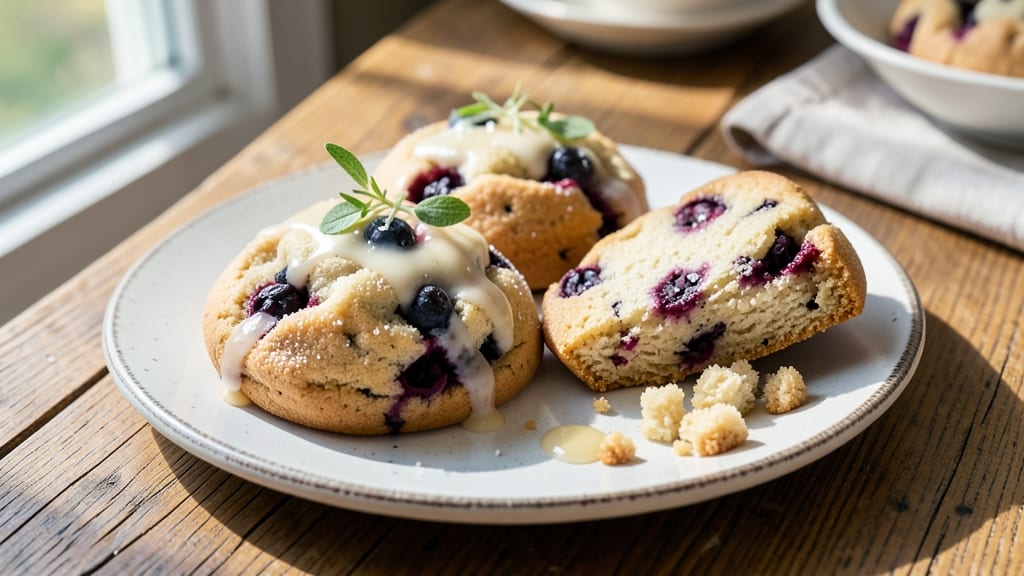 Blueberry Sugar Cookie Recipe: Vanilla-Infused Frosting and Bursting Berries