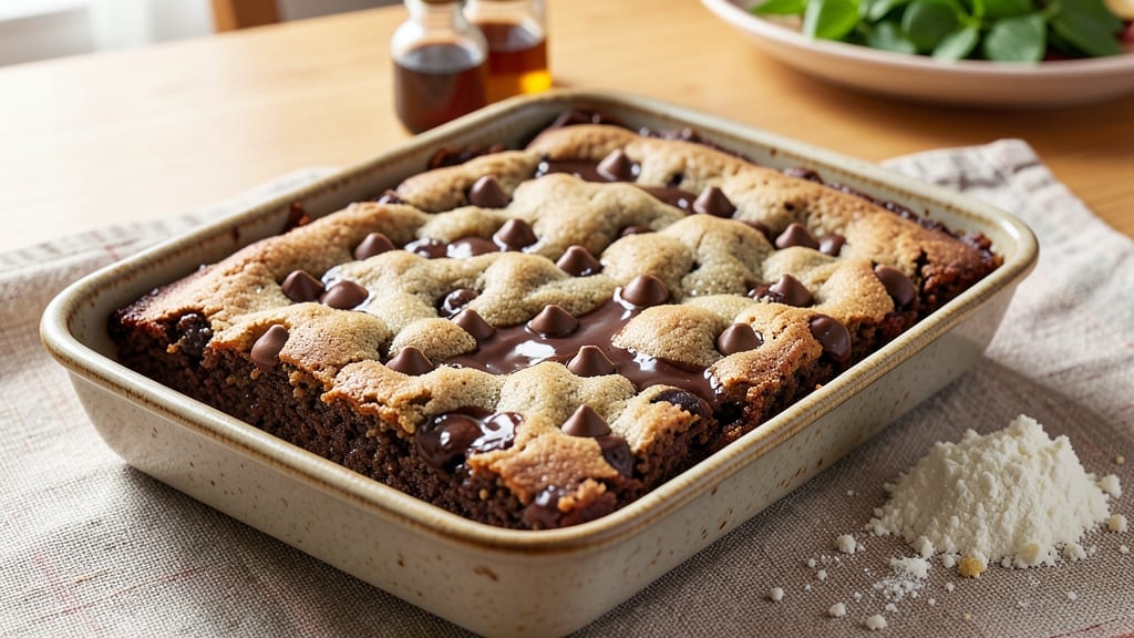 Chocolate Chip Cookie Brownie Recipe From Scratch: Double-Layered Crunch and Fudgy Heart