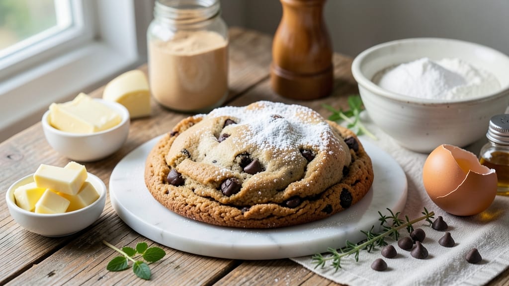 Big Fluffy Chocolate Chip Cookie Recipe: Cold Butter Swirls for Bakery-Style Crunch