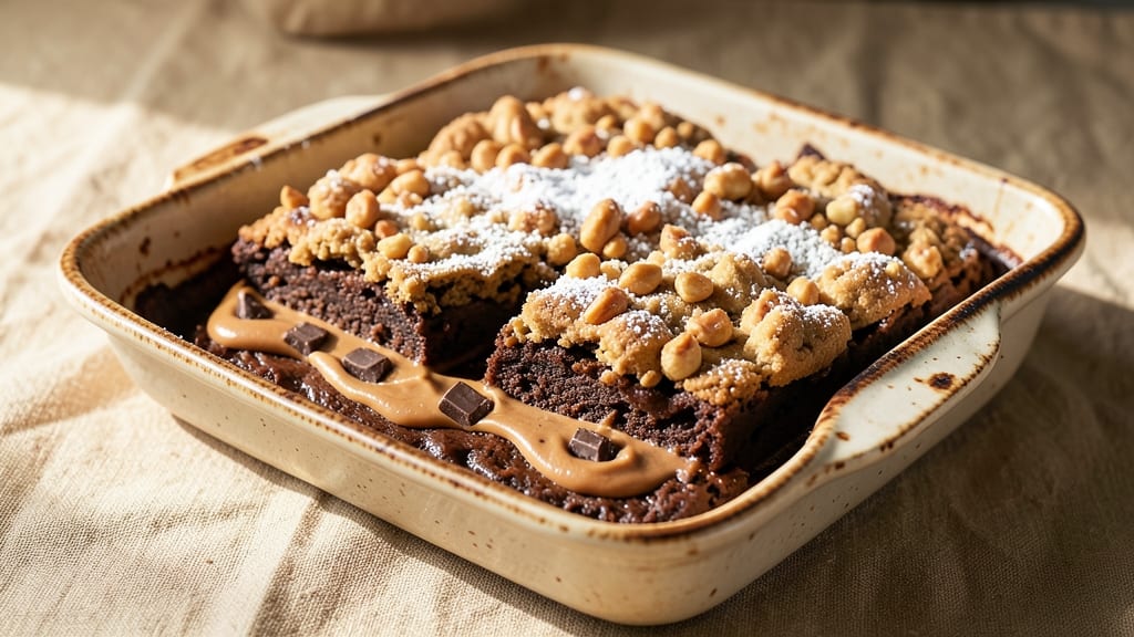 Buckeye Brownie Crumbl Cookie Recipe: Nutty Chocolate Vanilla Bean Twist