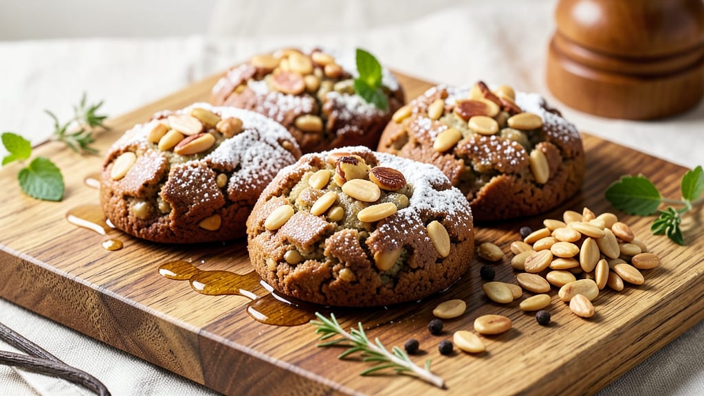 Almond Pine Nut Cookie Recipe: Nutty Crunch With Vanilla Bean Streaks